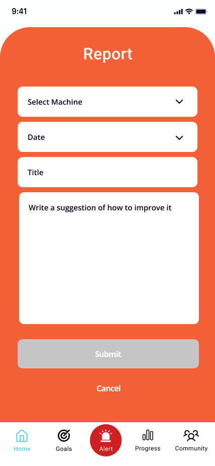 Point Team blank report form