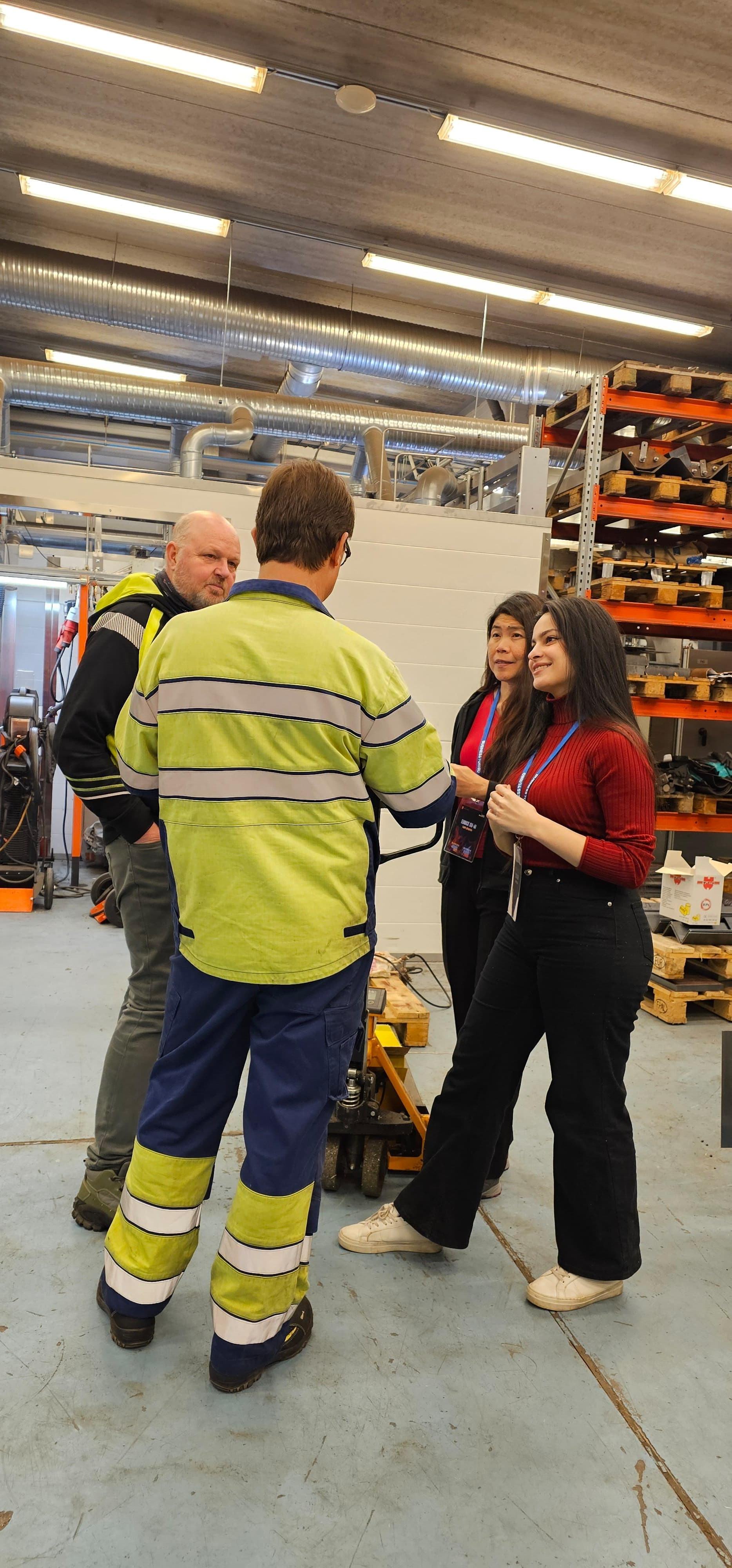 Site visit interview at a Tornio industrial facility